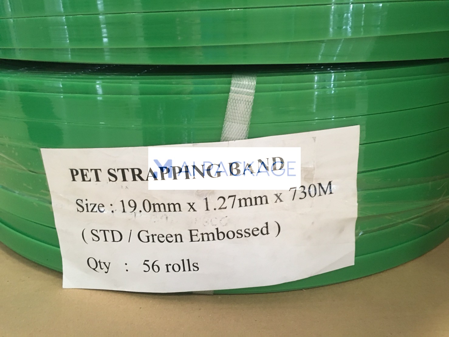 สายรัดPET สายรัดพลาสติกPET สายรัดพีอีที  สายรัดพลาสติกพีอีที POLYESTER STRAP composite strap หจก เอ็มเอไอ แพคเกจ  mai package