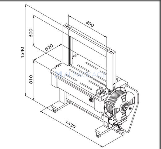 เครื่องแพ็คระบบออโต้ , เครื่องรัดกล่องระบบออโต้ ( Auto ) , เครื่องรัดกล่องอัตโนมัติ , Automatic strapping Machines , เครื่องรัดกล่อง , เครื่องรัดกล่องอัตโนมัติรุ่น TP-601D1