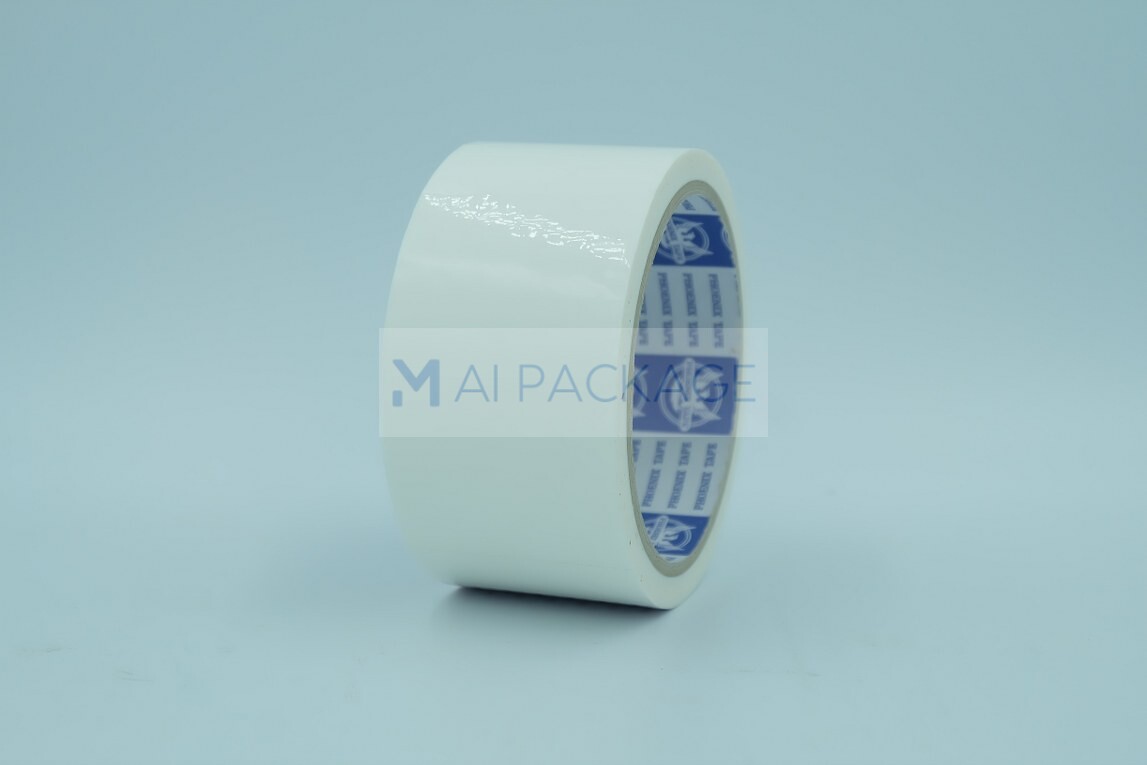 เทปกาวสีเขาว เทปกาวปิดกล่องสีขาว OPPสี OPP TAPE  phoenix tape gmxdk;