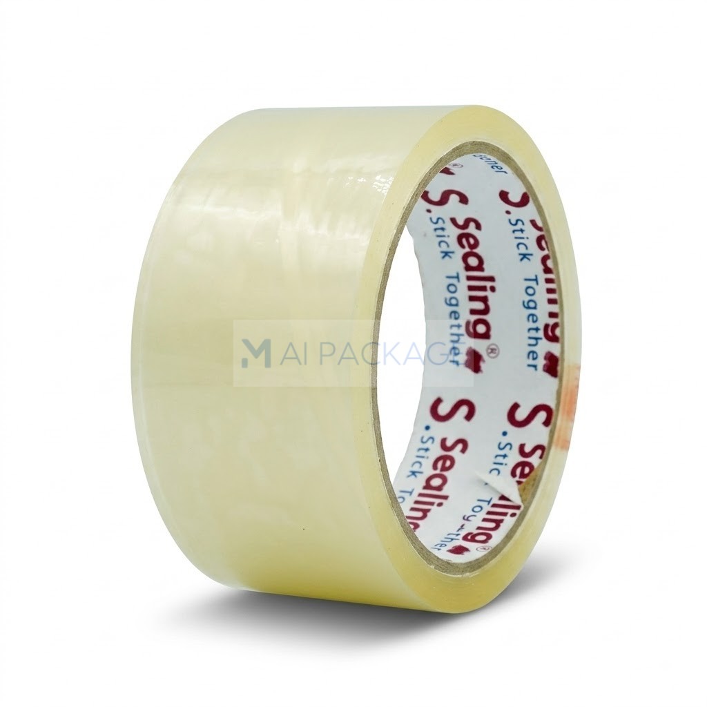 เทปกาวOPP แบบใส s.sealing แกนน้ำตาล