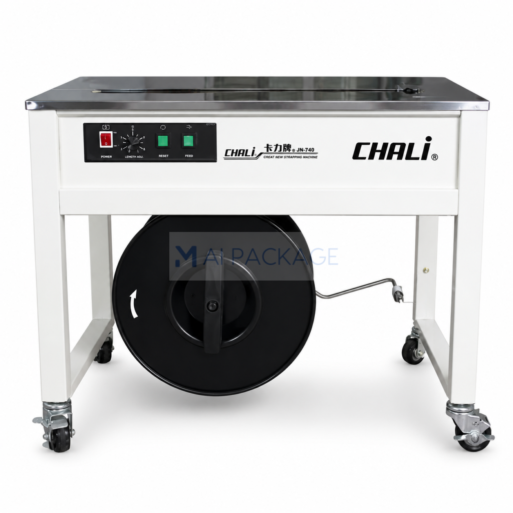 เครื่องรัดกล่องCHALIรุ่นJN-600,เครื่องรัดกล่องแบบโปร่ง
