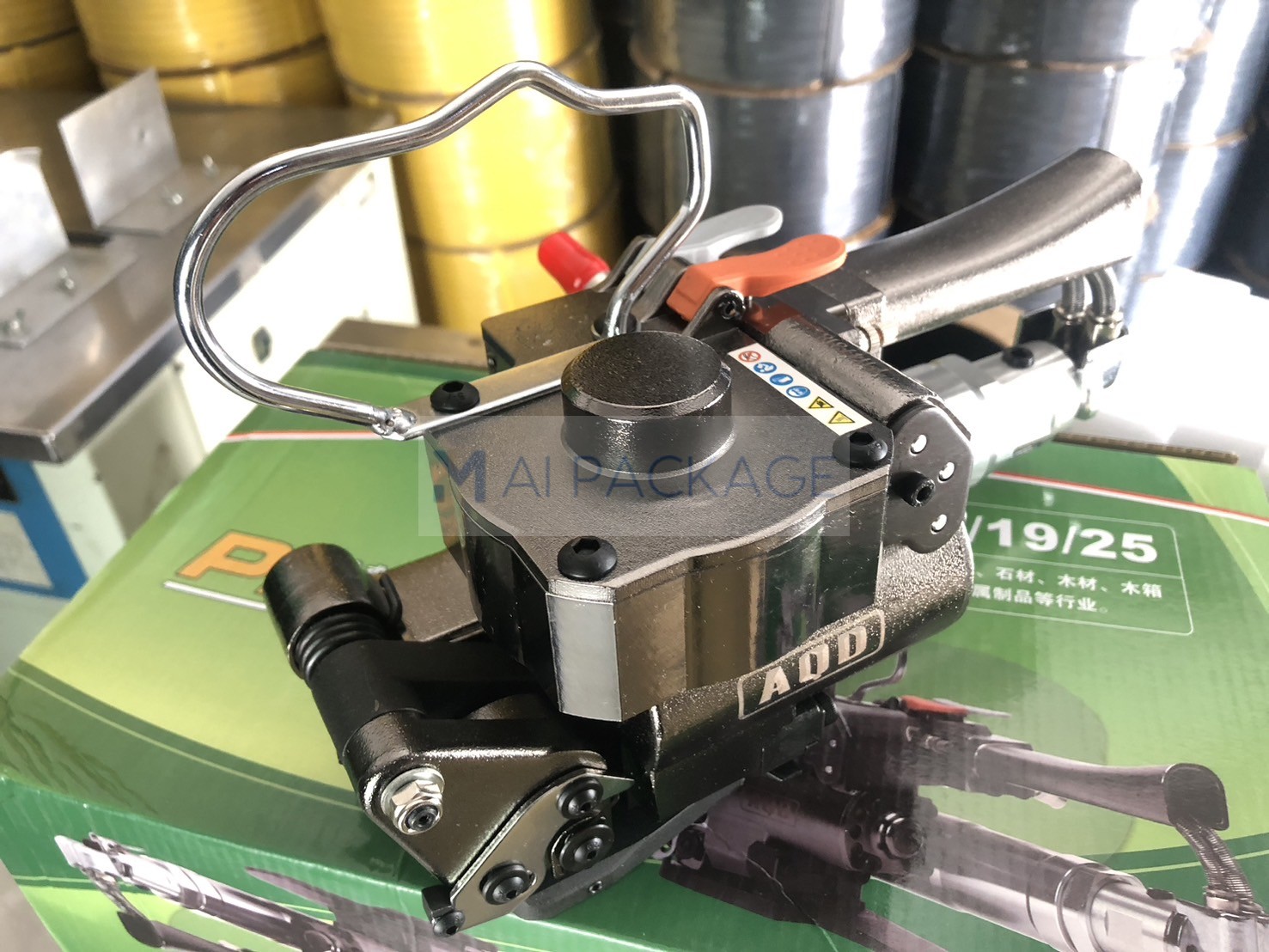 เครื่องรัดสายระบบลม,เครื่องรัดสายแบบใช้ลม,เครื่องรัดระบบลมรุ่นRXQD19,AQD19,XQD19,A19,CPC19