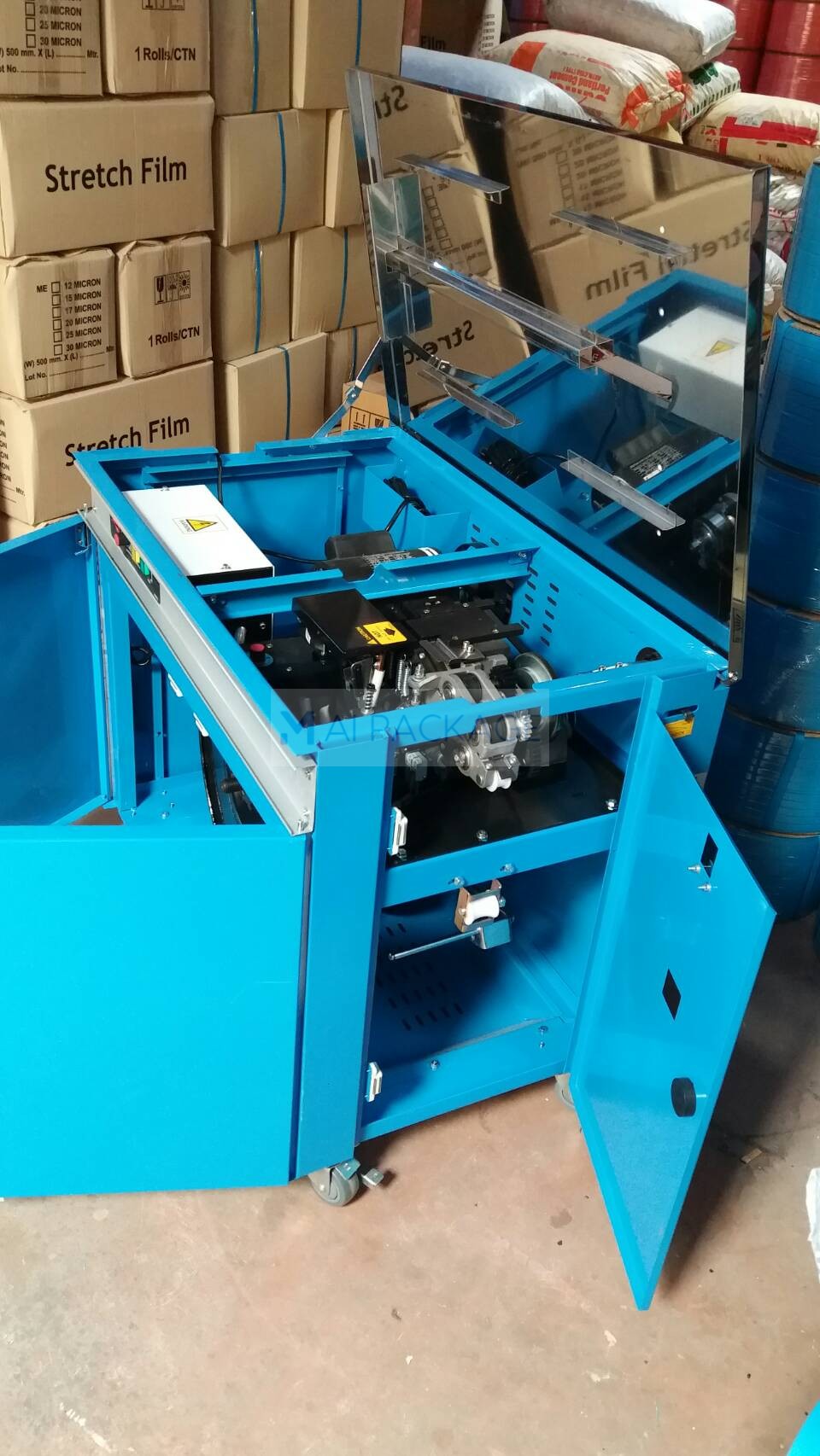 เครื่องรัดกล่อง,เครื่องรัดกล่องกึ่งอัตโนมัติ WE-801UD