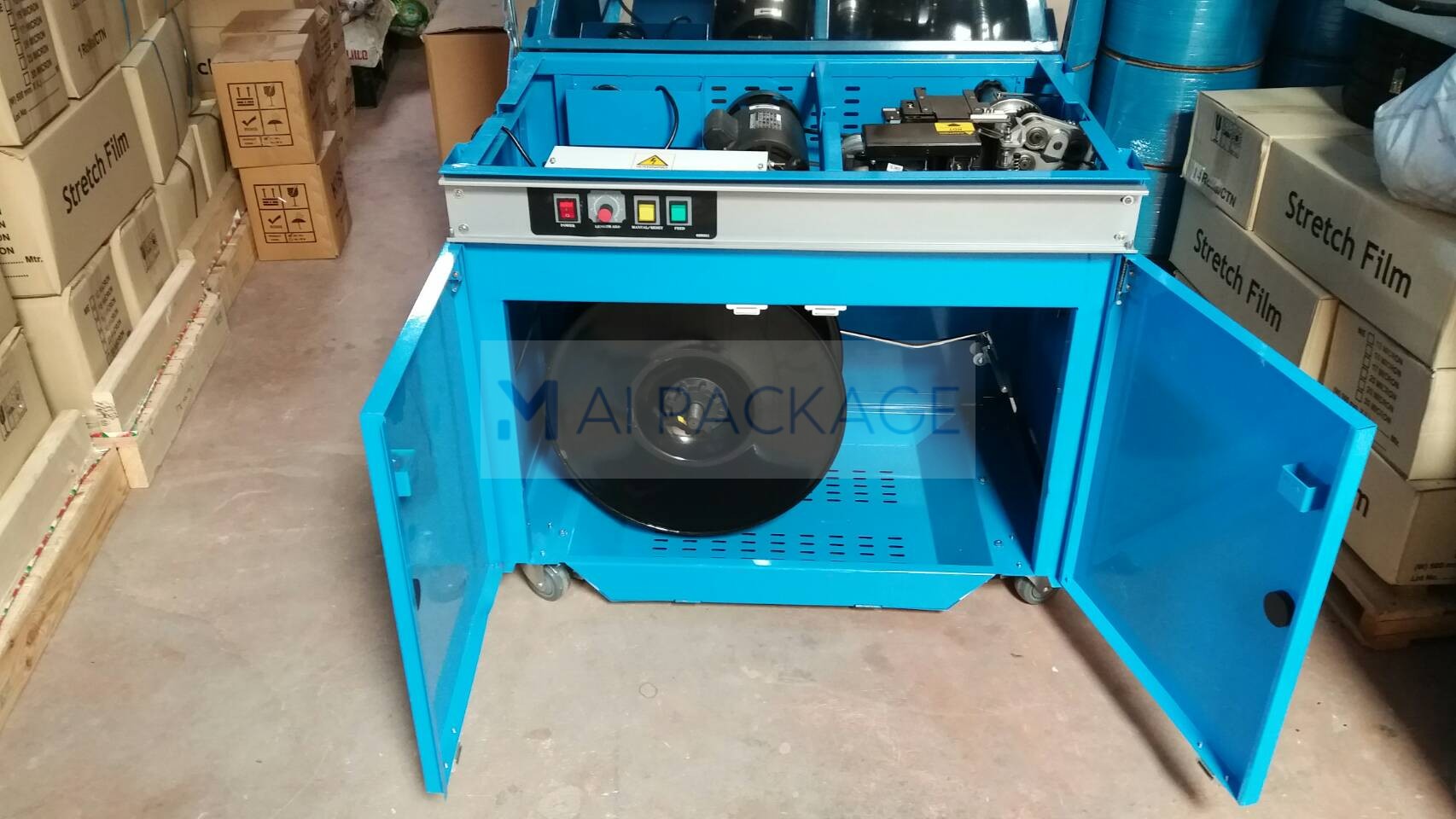 เครื่องรัดกล่อง,เครื่องรัดกล่องกึ่งอัตโนมัติ WE-801UD