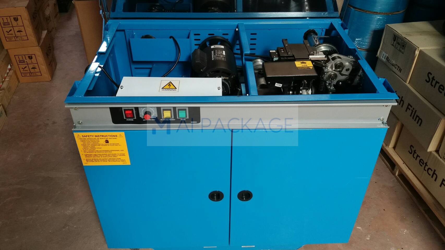 เครื่องรัดกล่อง,เครื่องรัดกล่องกึ่งอัตโนมัติ WE-801UD