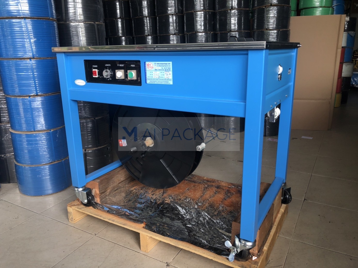 เครื่องรัดกล่อง,เครื่องรัดกล่องรุ่นTP-201,เครื่องรัดกล่องไต้หวัน