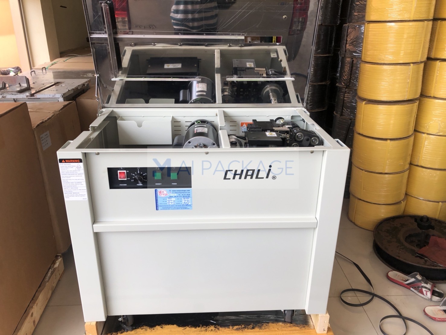 เครื่องรัดกล่อง,เครื่องรัดกล่องรุ่นJN-740,เครื่องรัดกล่องCHALI