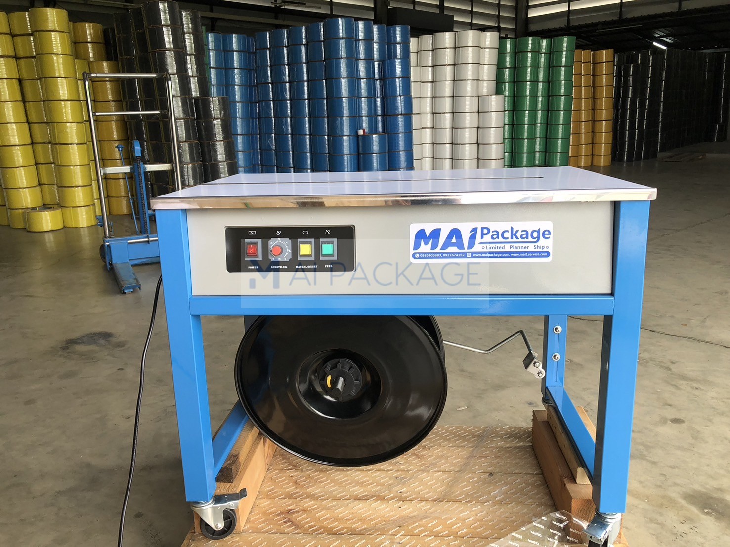 เครื่องรัดกล่อง,เครื่องรัดกล่องกึ่งอัตโนมัติWE-801U