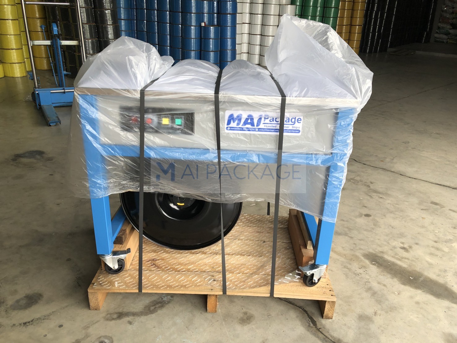 เครื่องรัดกล่อง,เครื่องรัดกล่องกึ่งอัตโนมัติWE-801U