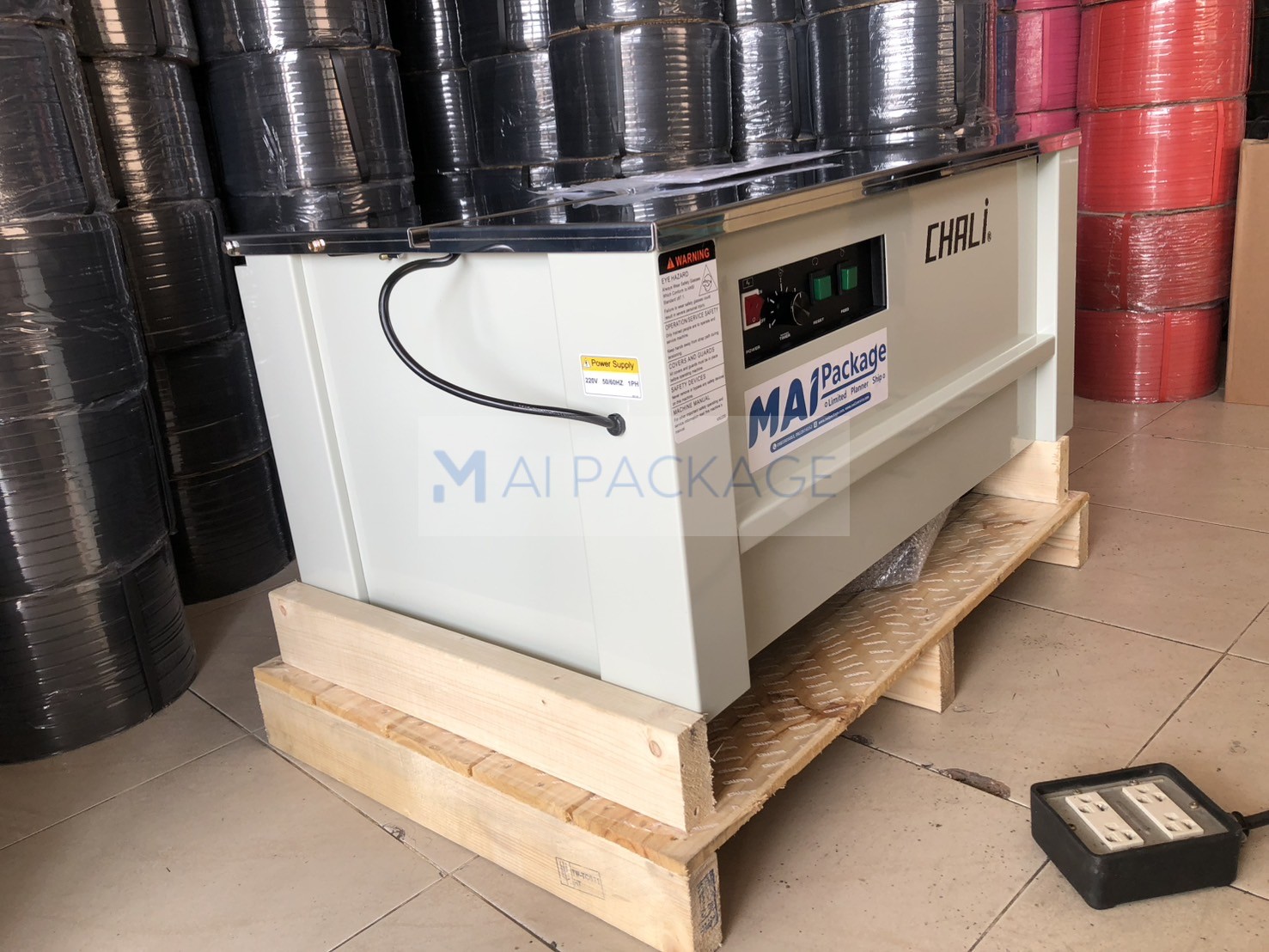 เครื่องรัดกล่อง,เครื่องรัดกล่องรุ่นJN-740L,เครื่องรัดสายรัดพลาสติก