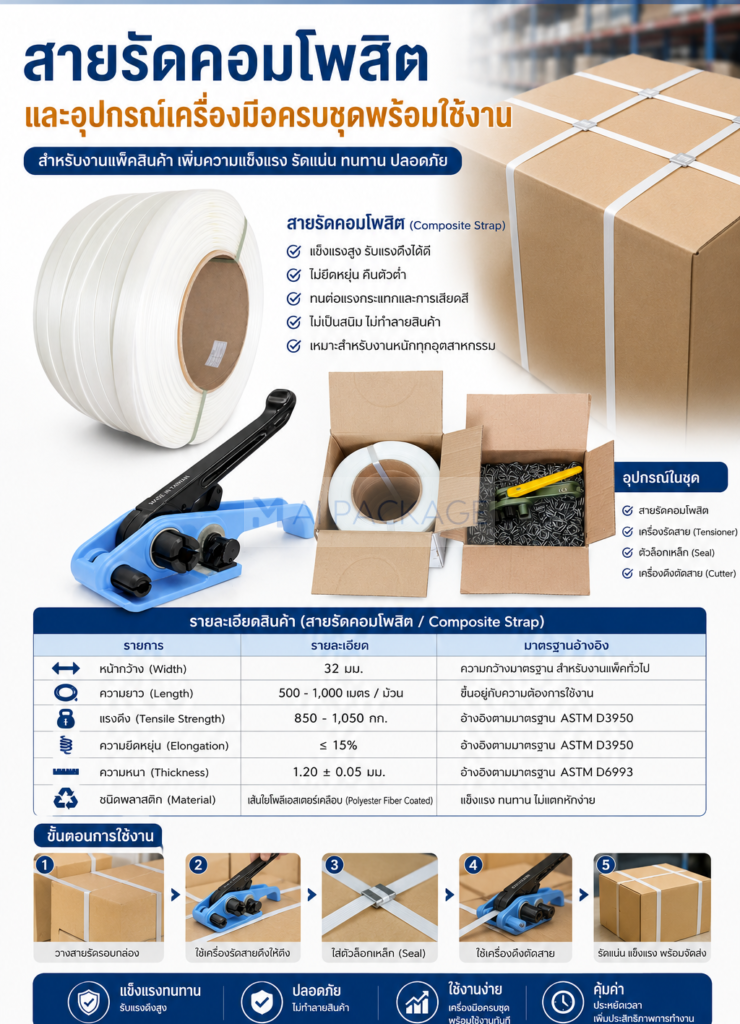 สายรัดคอมโพสิต Composite Strap