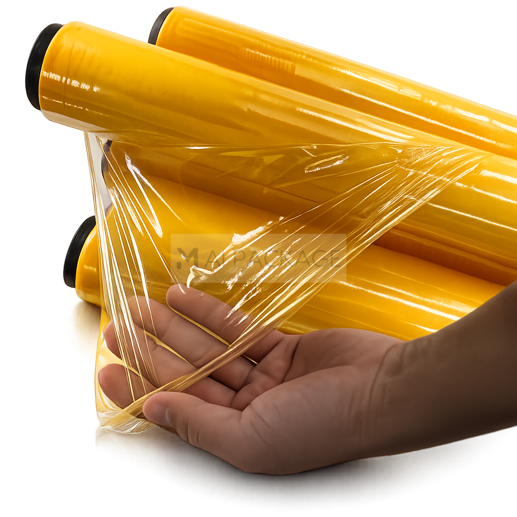 ฟิล์มยืดสีน้ำเหลือง,ฟิล์มยืดแบบสี,ฟิล์มยืดพันพาเลท
