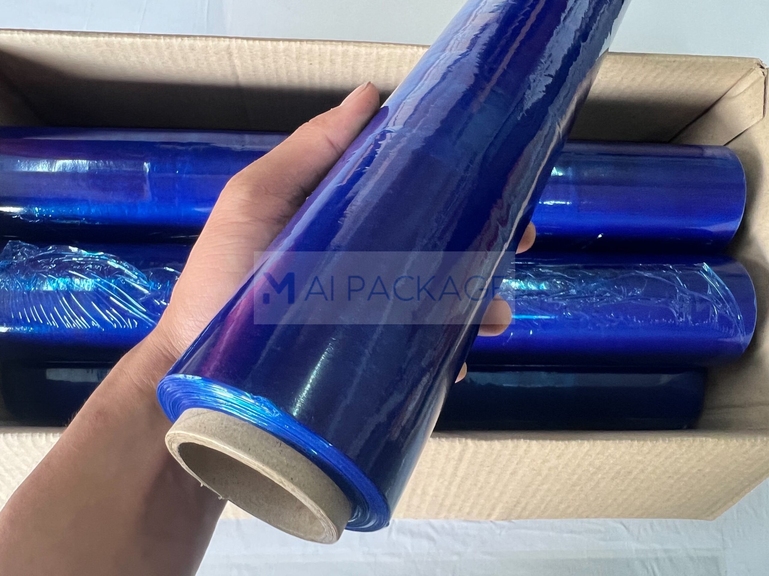 ฟิล์มยืดสีน้ำเงิน,ฟิล์มยืดแบบสี,ฟิล์มยืดพันพาเลท